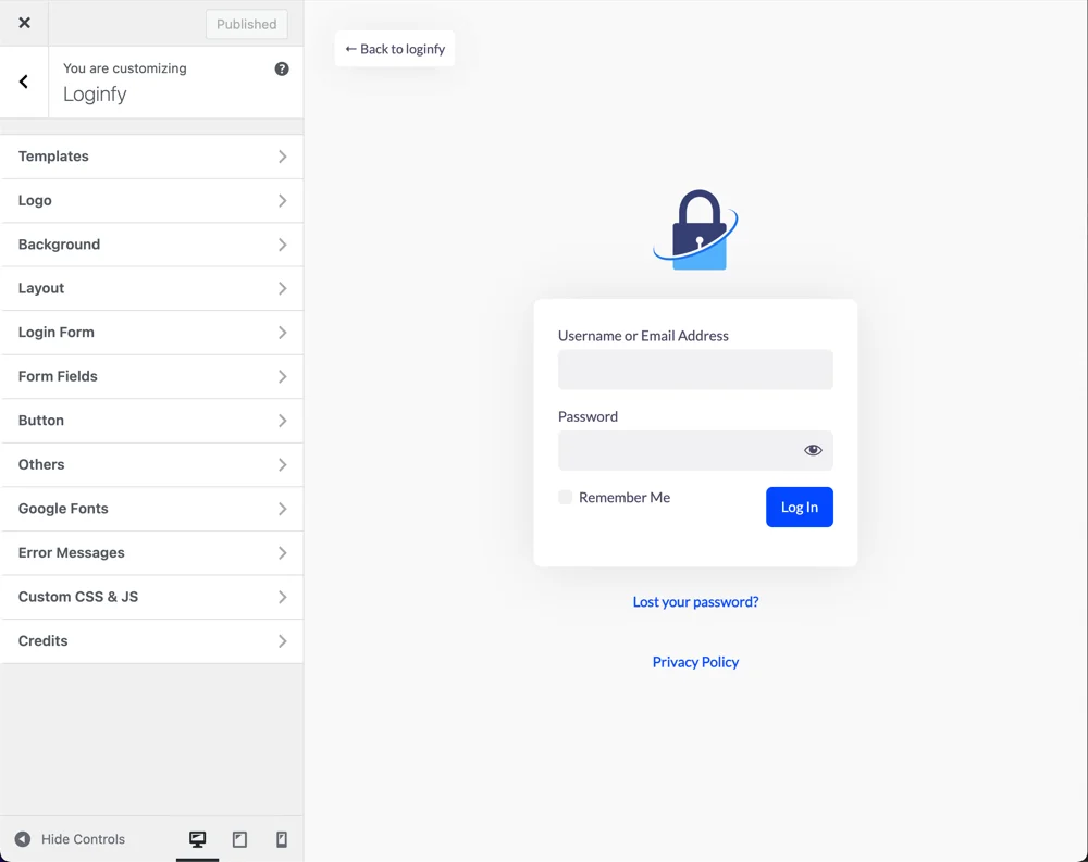 True Live Visual Builder
