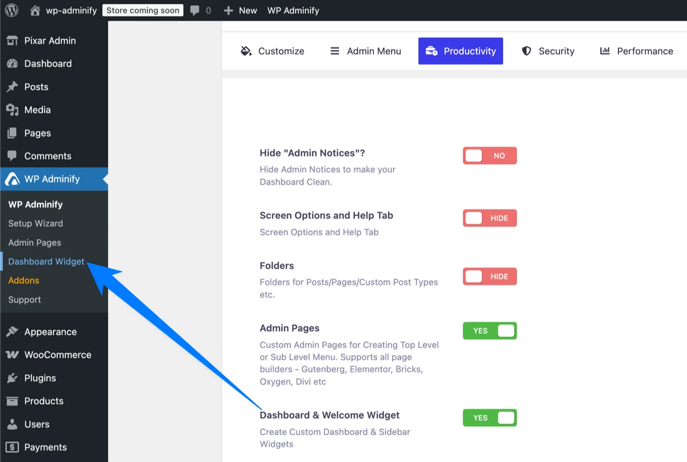 Enable Custom Dashboard widget in WordPress