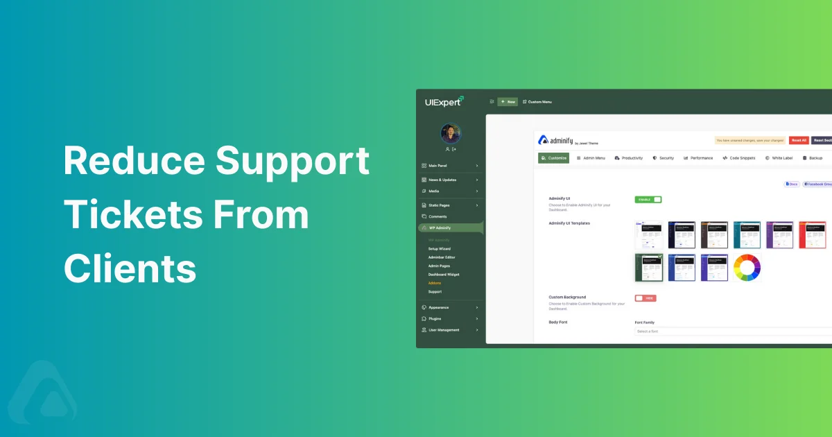 WordPress Client Dashboards: 8 Customizations That Reduce Support Tickets