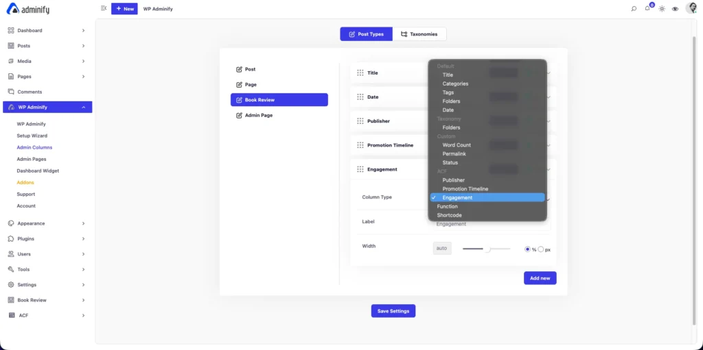 Add ACF Fields as Columns
