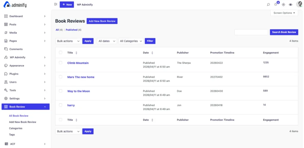 Verify Your ACF Admin Columns