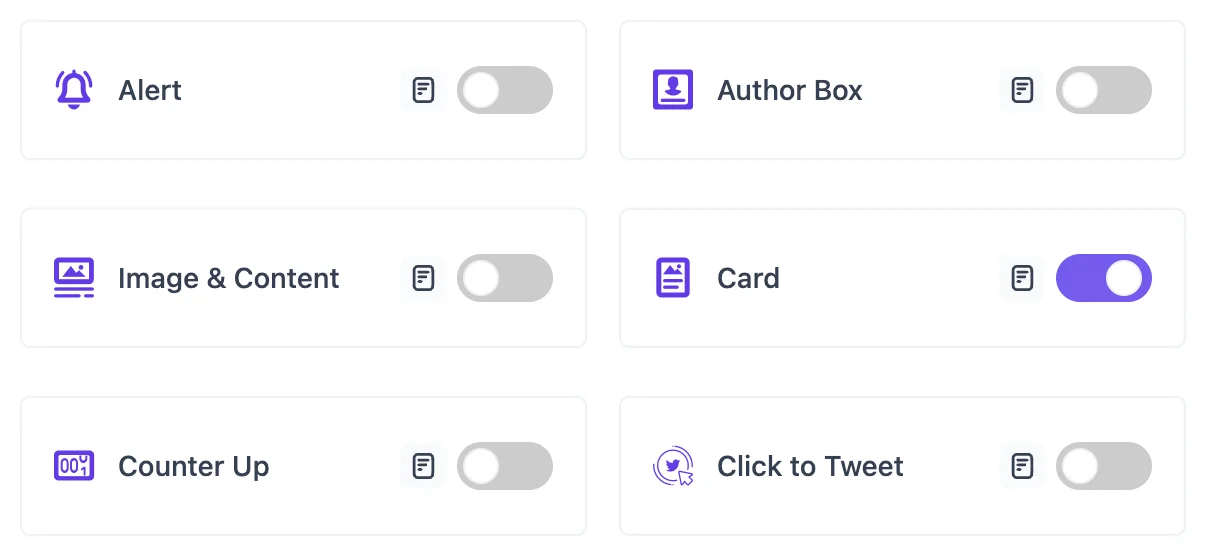 Enable Card Block