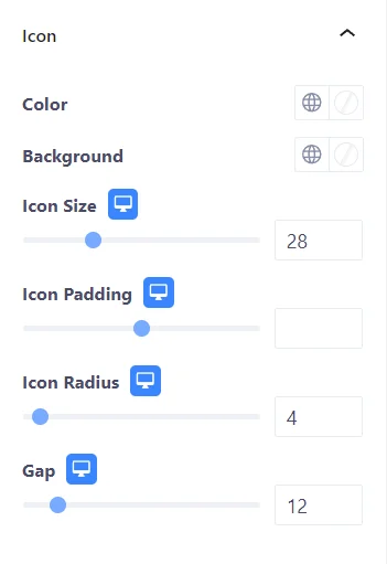 Feature Grid Icon style