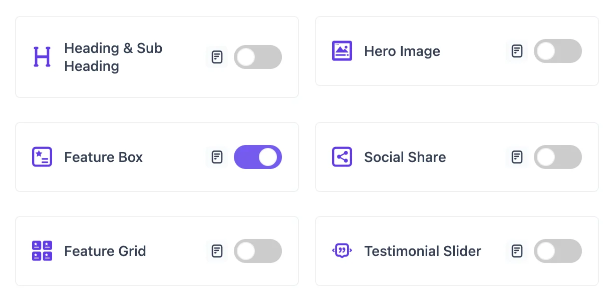 enable Feature Box
