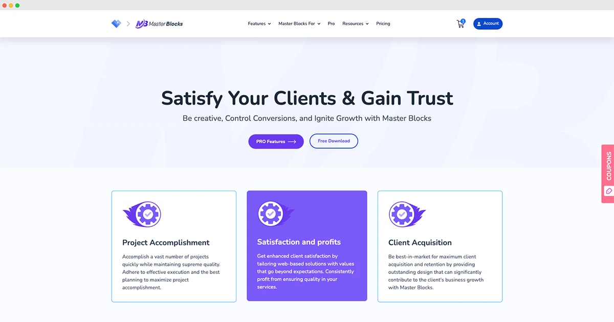 Master Blocks for Agencies