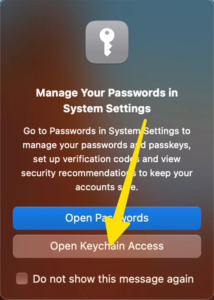 Open Keychain Access