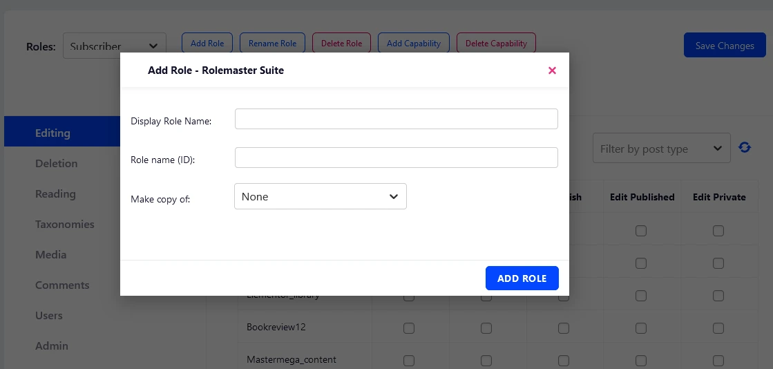 Add custom roles