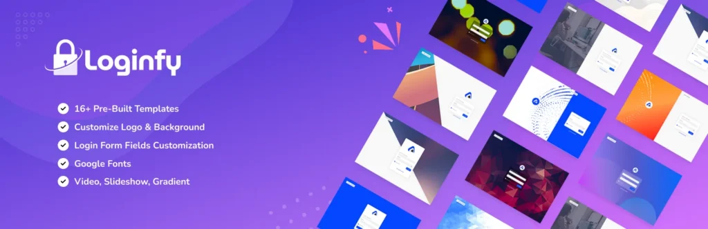 Custom WordPress login page by loginfy