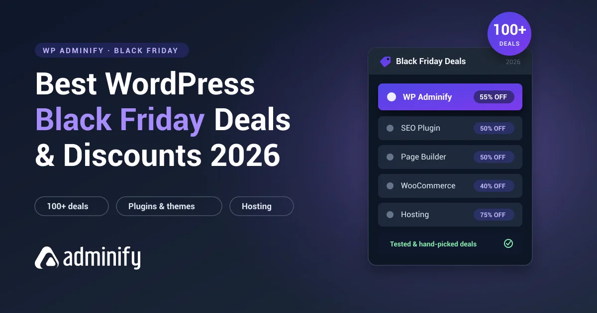 Best WordPress Black Friday deals and discounts 2026 — 100+ plugin, theme and hosting offers