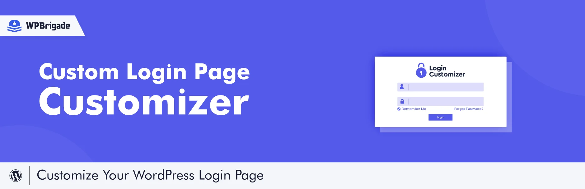 Custom Login Page Customizer WordPress plugin banner from the WordPress.org plugin repository