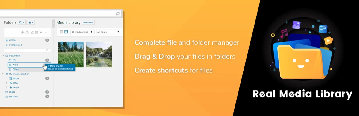 Real Media Library WordPress plugin banner