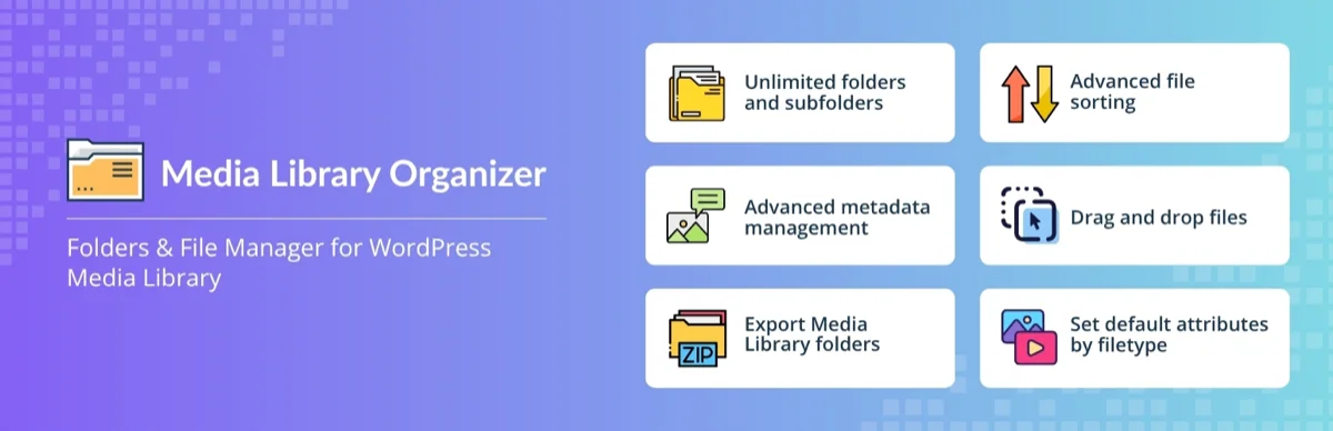Media Library Organizer WordPress plugin banner